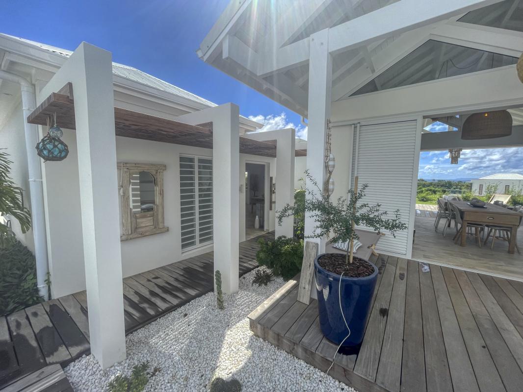 23.Location villa piscine vue mer St François Guadeloupe_Accés partie commune